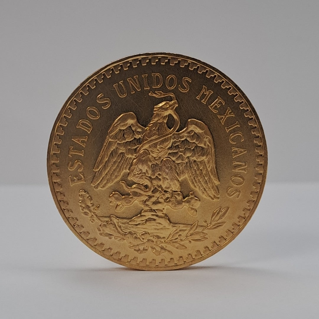 K1 41,60 GRMS - DTO. 0,00 GRMS - 21 K - AVALÚO 79534,21 * IDENTIFICACIÓN MONEDA NOMINATIVA * MONEDAS PESOS 50 PESOS (SEMINUEVO)