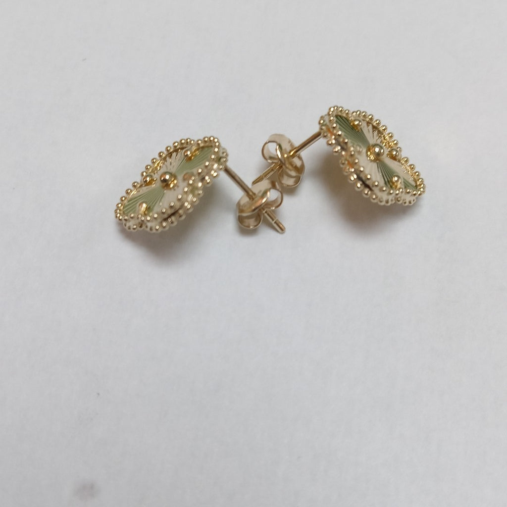 BROQUELES ORO 14K 3.2 (NUEVO)