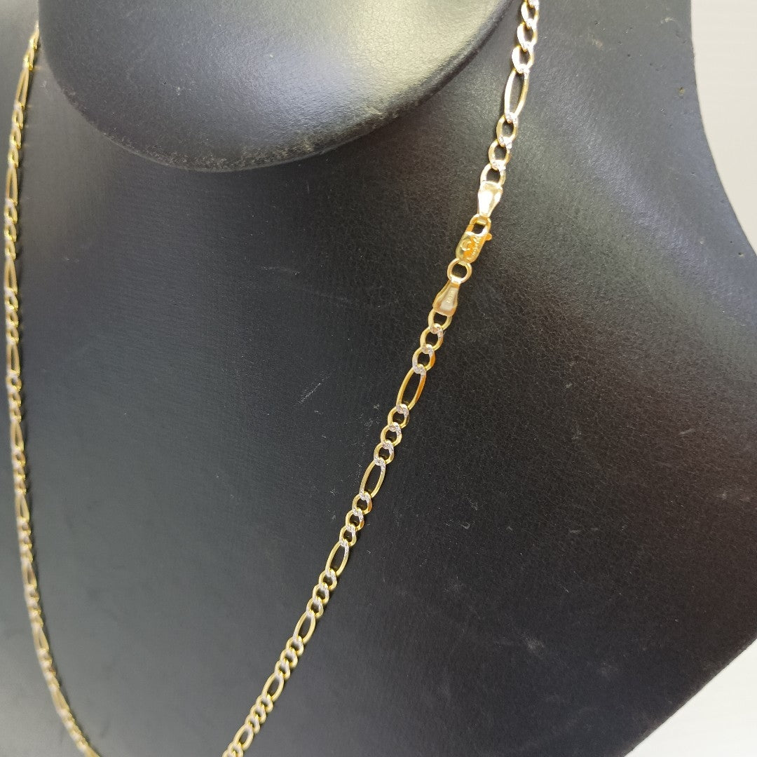 CADENAS CARTIER 3*1 DIAMANTADA ORO 14K 7.4 (NUEVO)