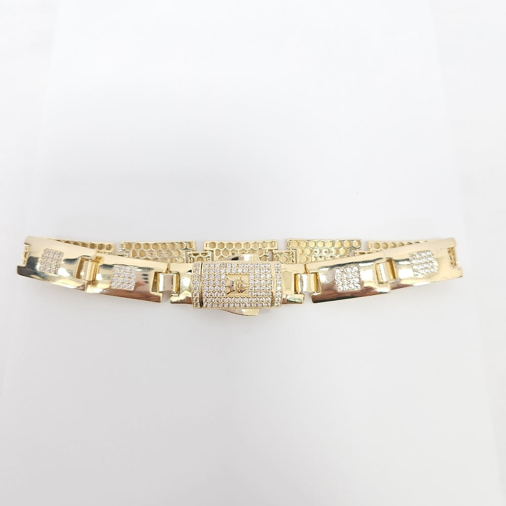 PULSERAS CABALLERO ORO 14K 18.8 (NUEVO)