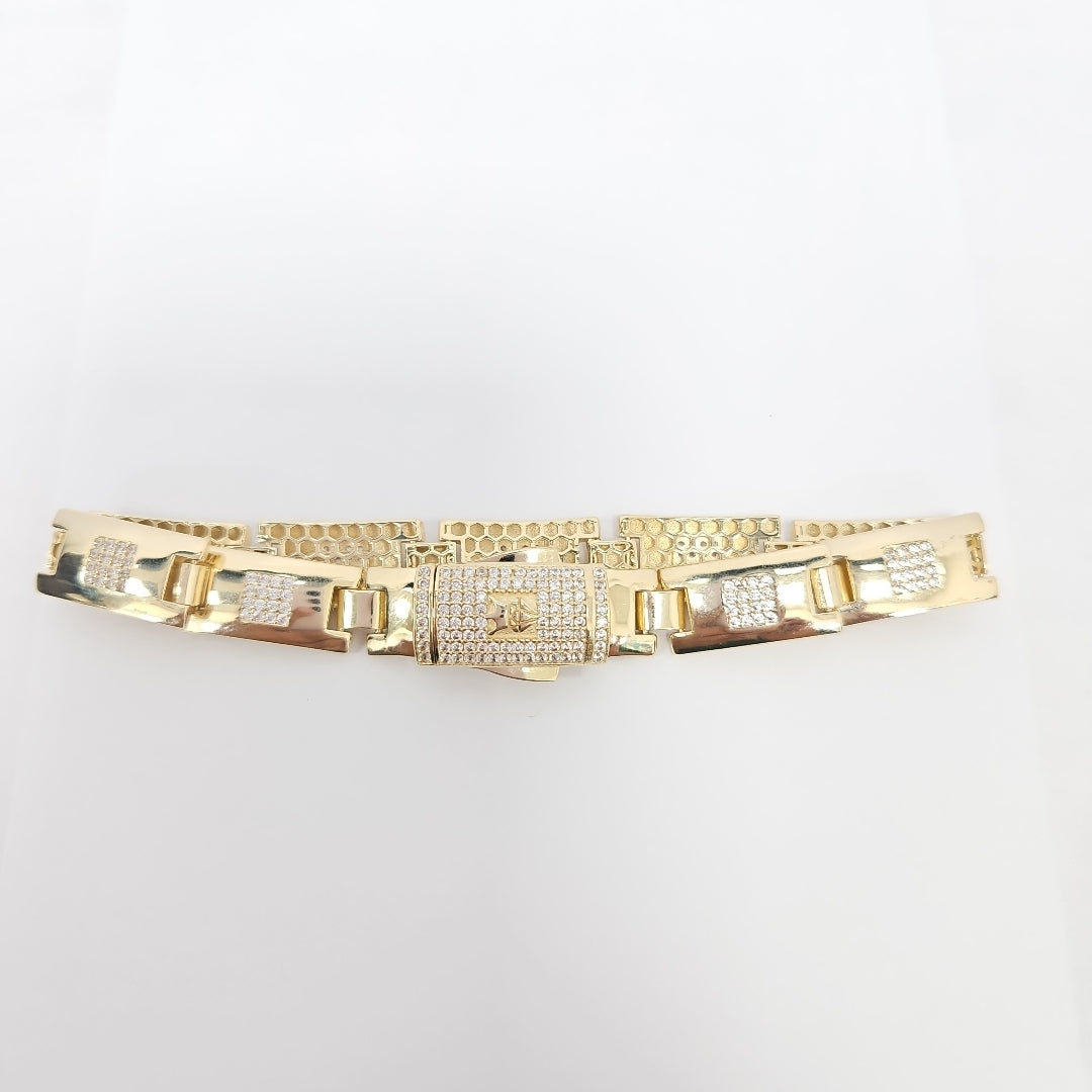 PULSERAS CABALLERO ORO 14K 18.8 (NUEVO)