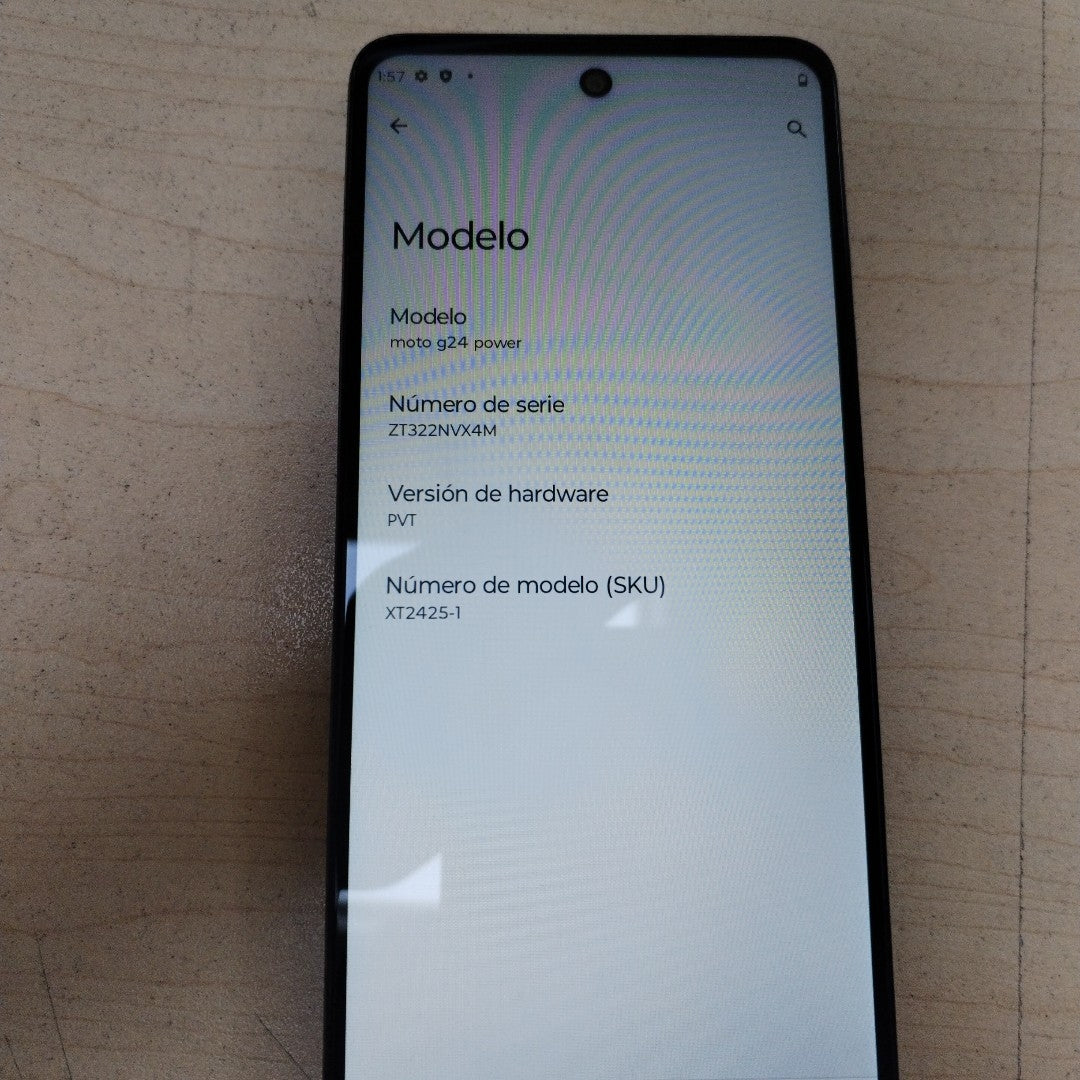 CELULAR MOTOROLA MOTO G24 POWER XT2425-1 (2024) 256 GB 8 GB RAM (SEMINUEVO)