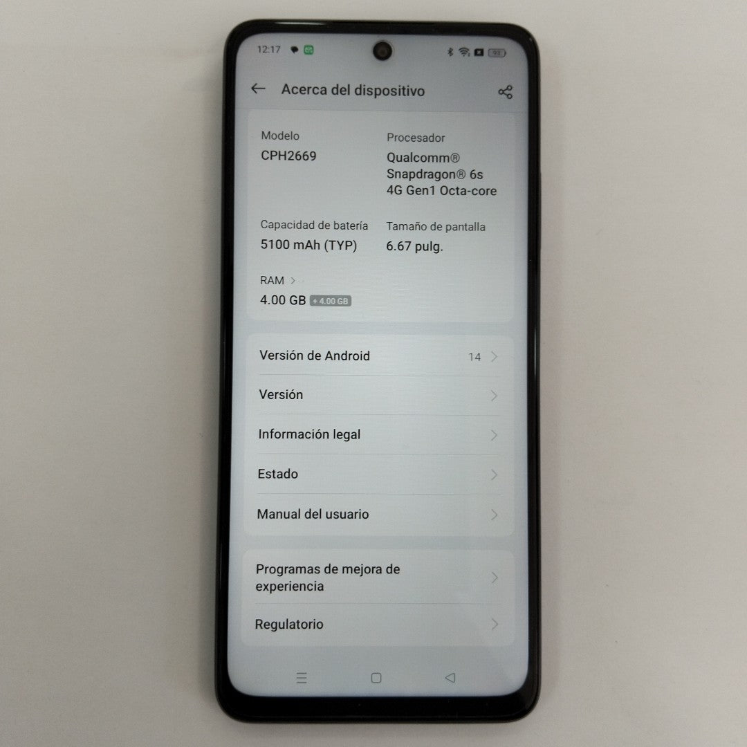 CELULAR OPPO  A40 CPH2669 (2024) 256 GB 4 GB RAM (SEMINUEVO)