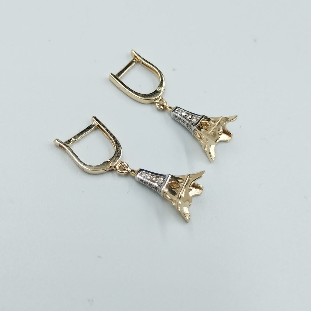 BROQUELES ORO 14K 3.3 (NUEVO)