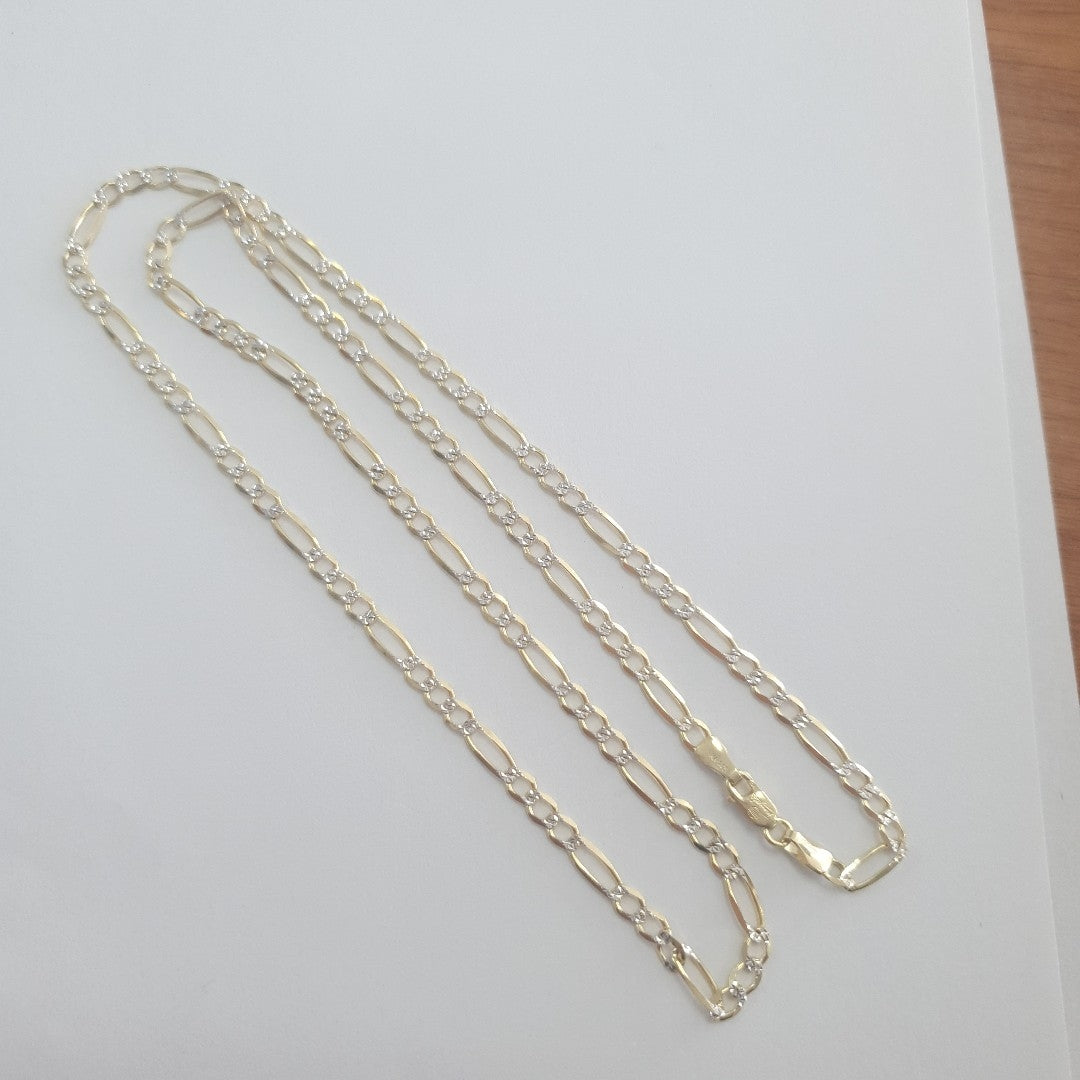 CADENAS CARTIER 3*1 DIAMANTADA ORO 10K 6.4 (NUEVO)