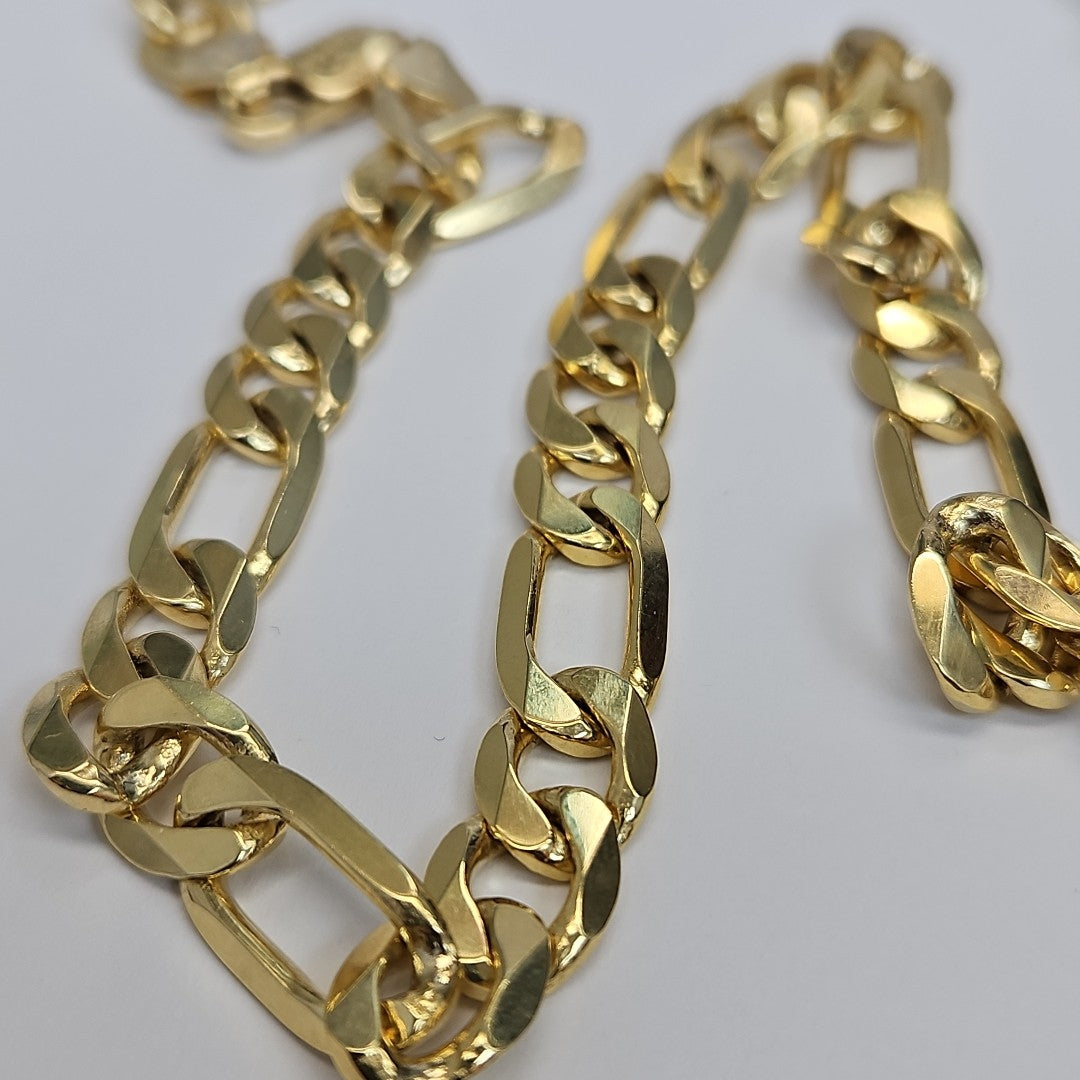 CADENAS CARTIER 3*1 AMARILLA ORO 14K 75.2 (NUEVO)