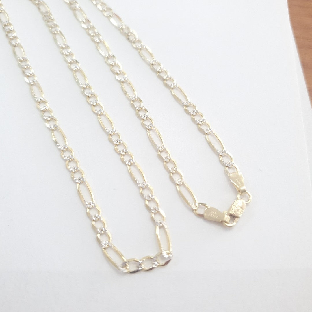CADENAS CARTIER 3*1 DIAMANTADA ORO 14K 7.9 (NUEVO)