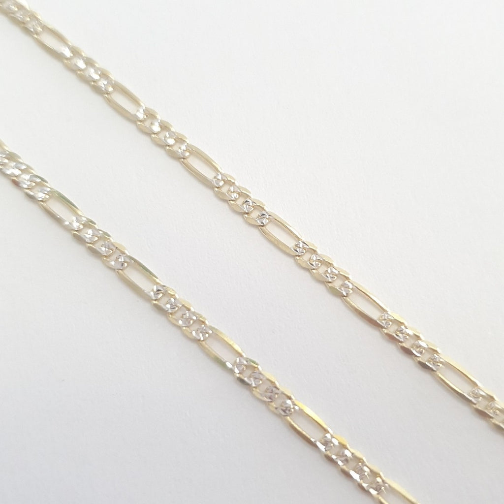 CADENAS CARTIER 3*1 DIAMANTADA ORO 14K 5.1 (NUEVO)