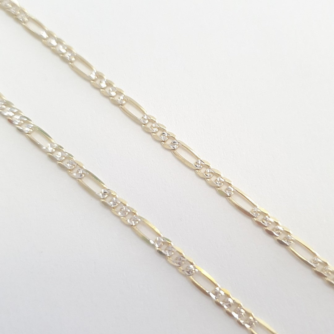 CADENAS CARTIER 3*1 DIAMANTADA ORO 14K 5.1 (NUEVO)