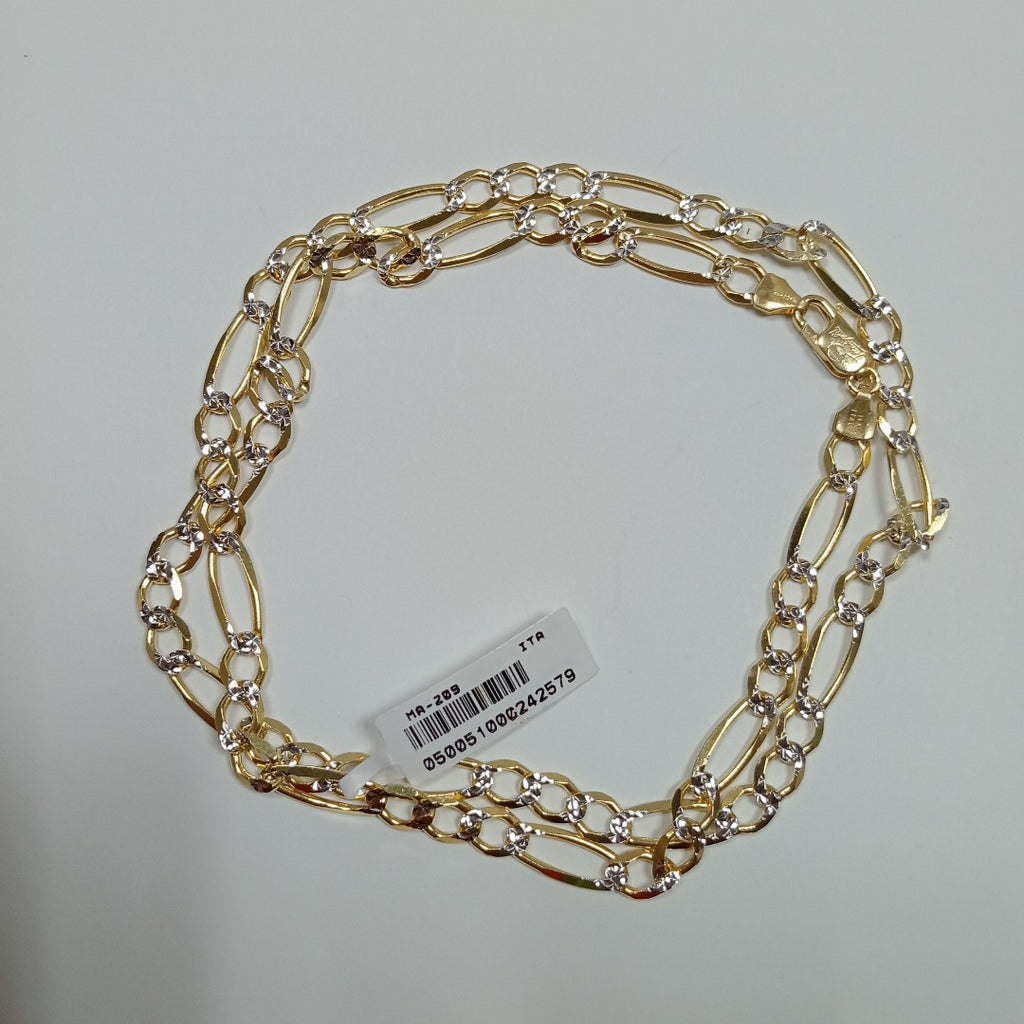 CADENAS CARTIER 3*1 DIAMANTADA ORO 14K 23.4 (NUEVO)