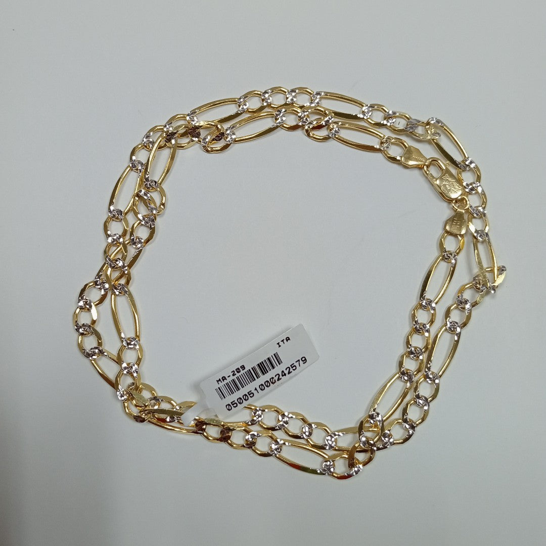 CADENAS CARTIER 3*1 DIAMANTADA ORO 14K 23.4 (NUEVO)
