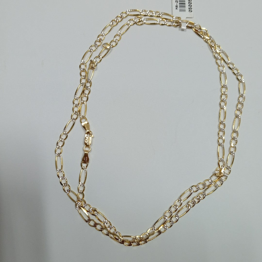CADENAS CARTIER 3*1 DIAMANTADA ORO 14K 8.5 (NUEVO)