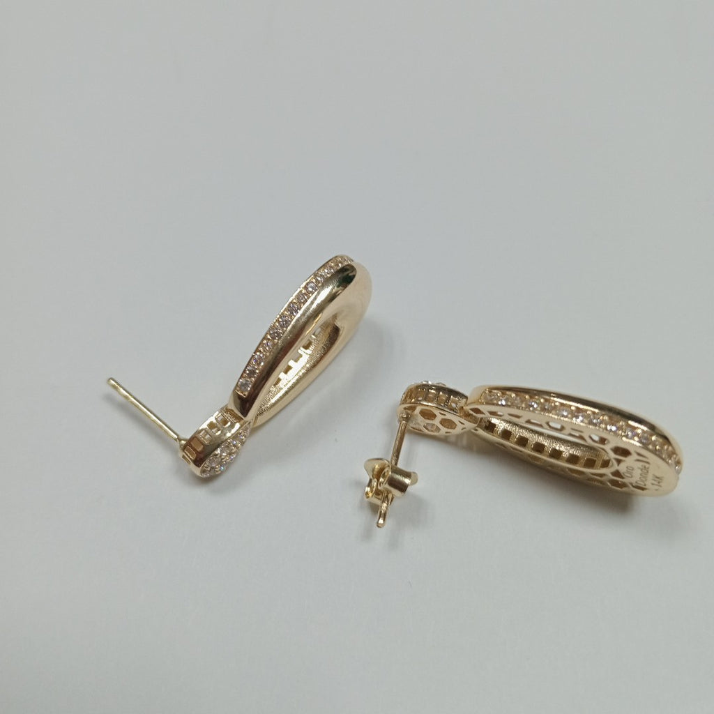 BROQUELES ORO 14K 4.3 (NUEVO)