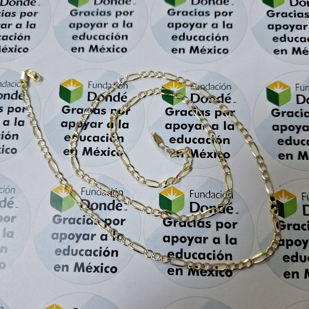 CADENAS CARTIER 3*1 DIAMANTADA ORO 14K 8.6 (NUEVO)