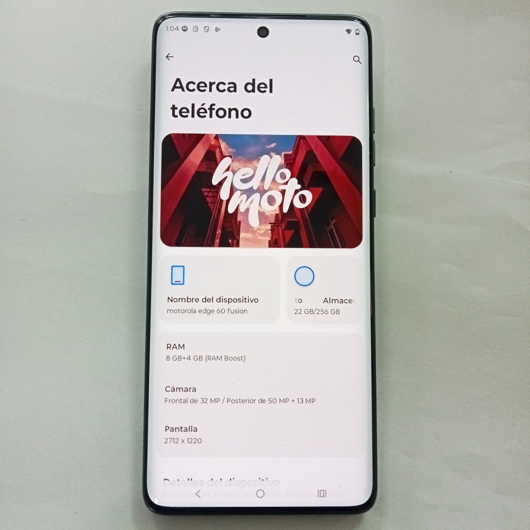 CELULAR MOTOROLA EDGE 60 FUSION XT2503-1 (2023) 256 GB 8 GB RAM