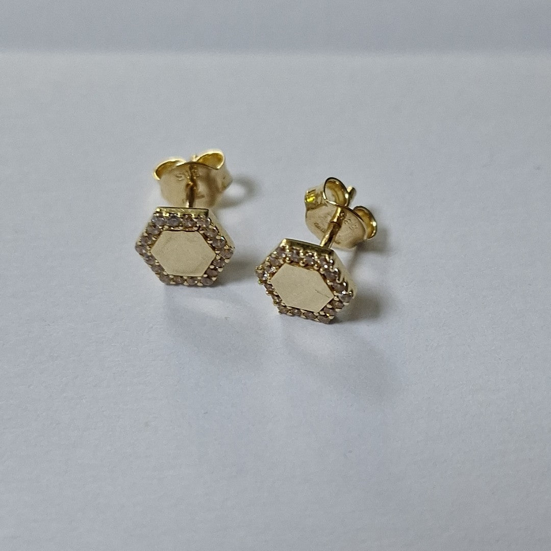 BROQUELES ORO 14K 1.4 (NUEVO)