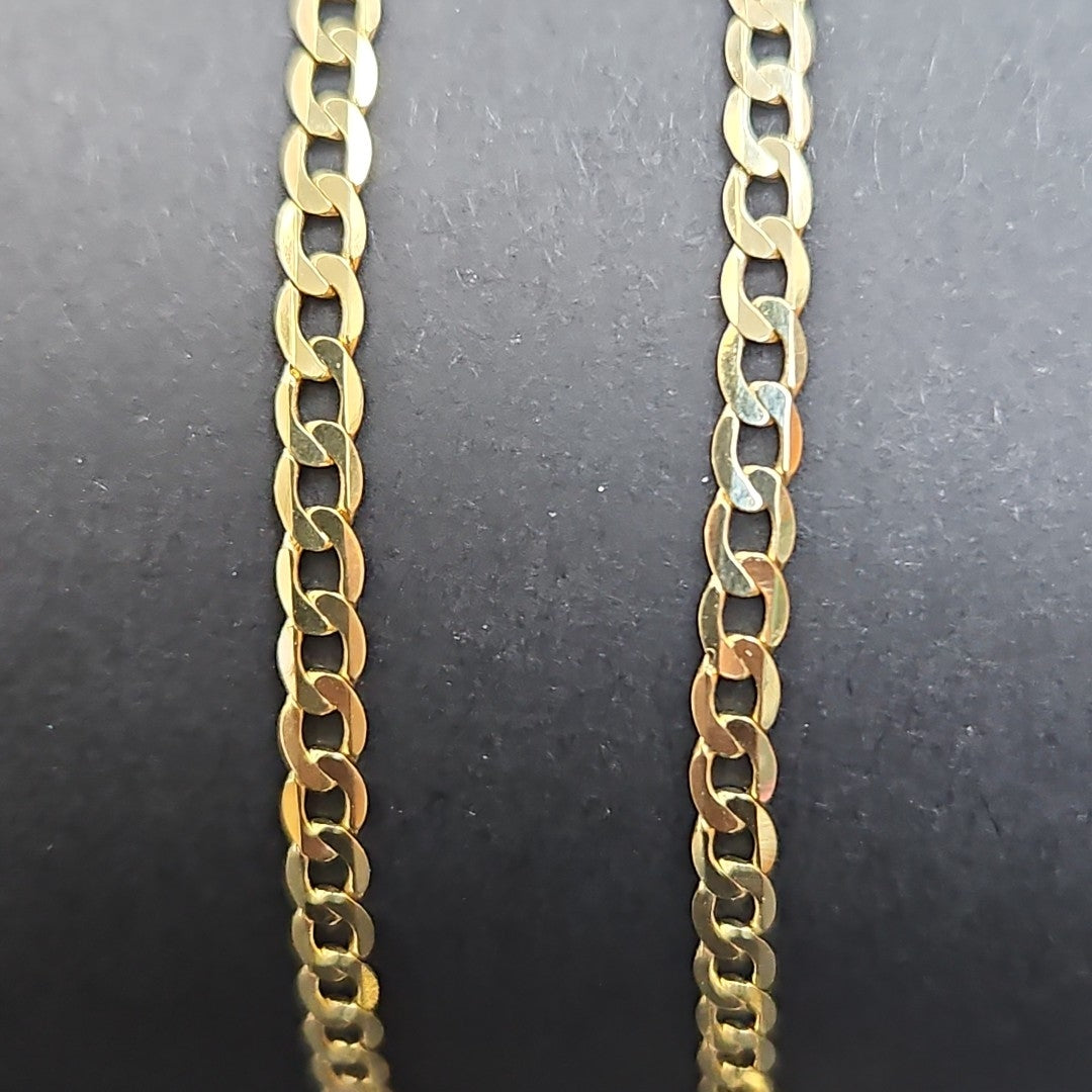 CADENAS BARBADA AMARILLA ORO 14K 4.2 (NUEVO)