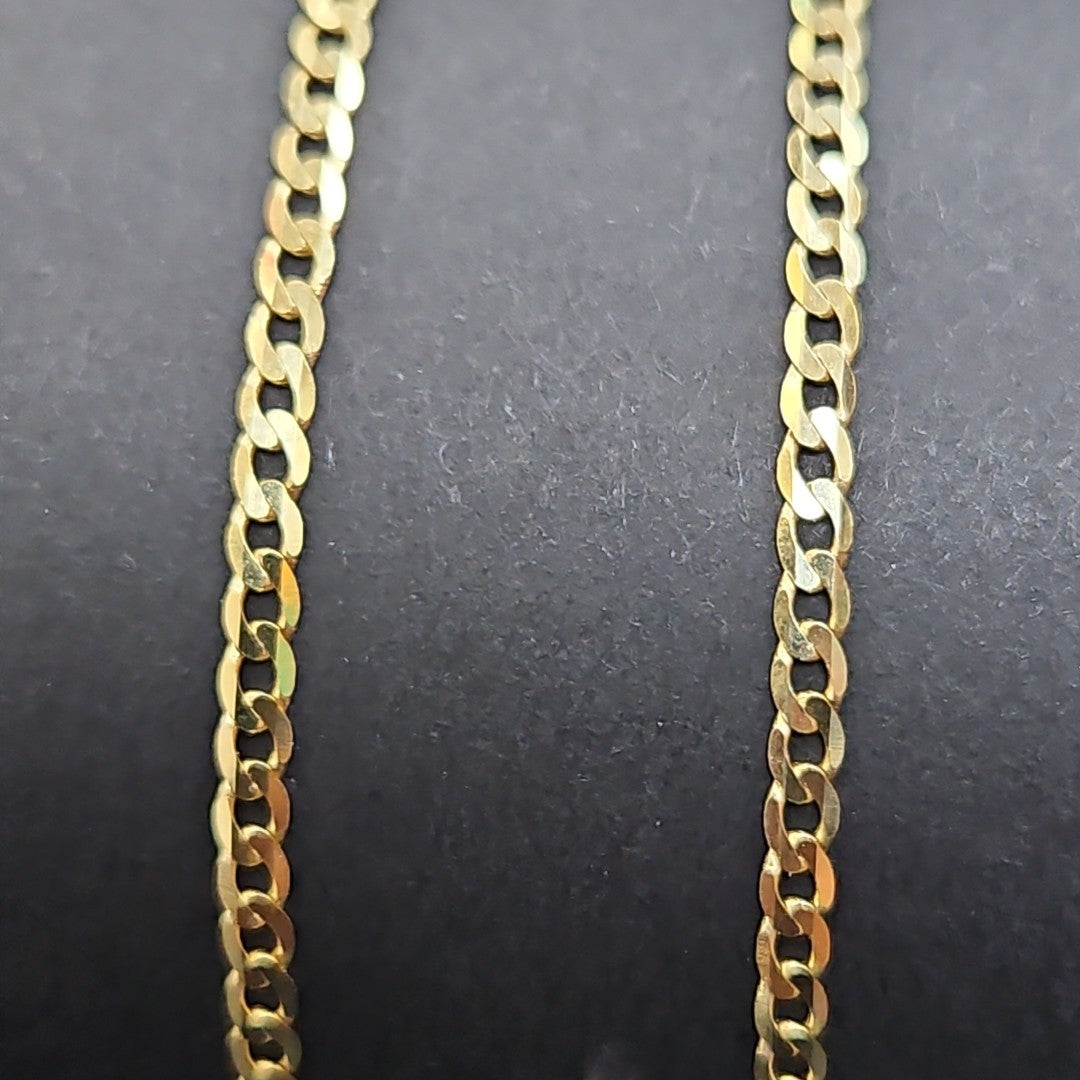CADENAS BARBADA AMARILLA ORO 10K 2.5 (NUEVO)