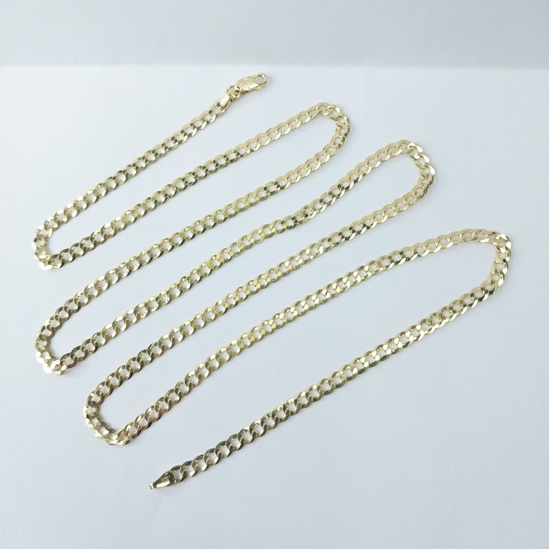 CADENAS BARBADA AMARILLA ORO 14K 8.1 (NUEVO)