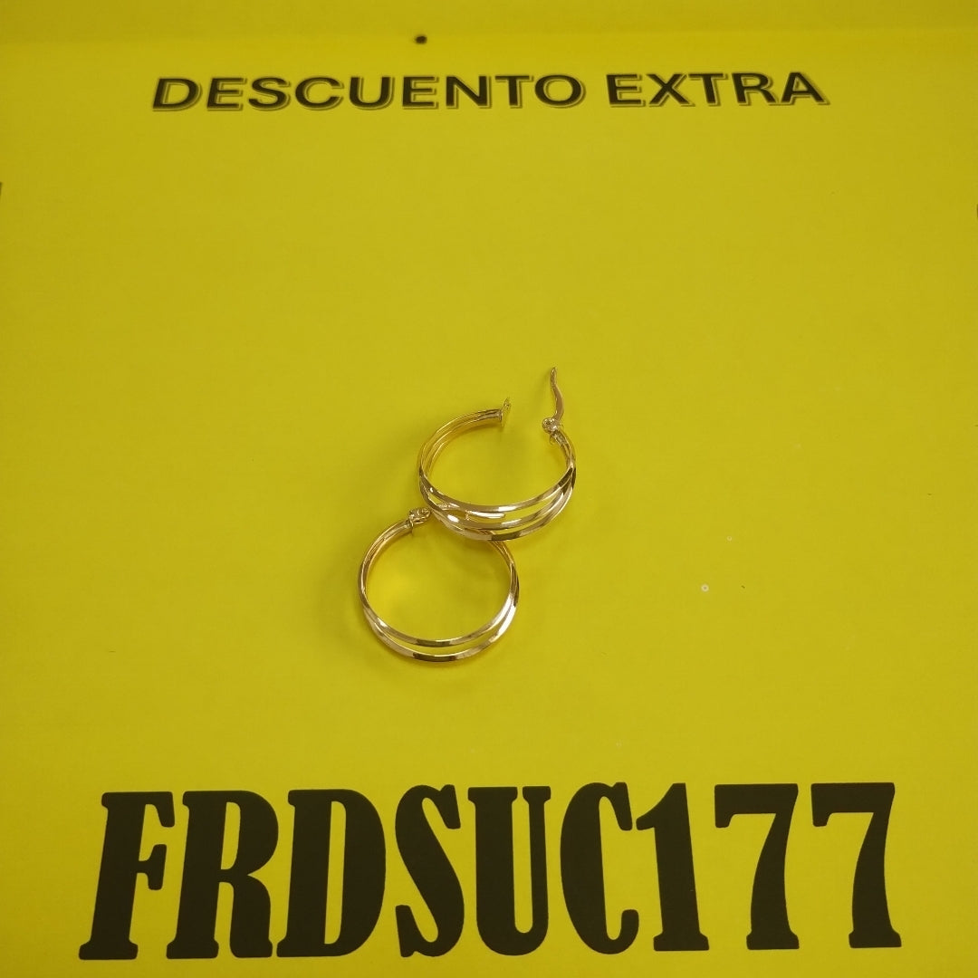 ARRACADAS ORO 14K 2.2 (NUEVO)