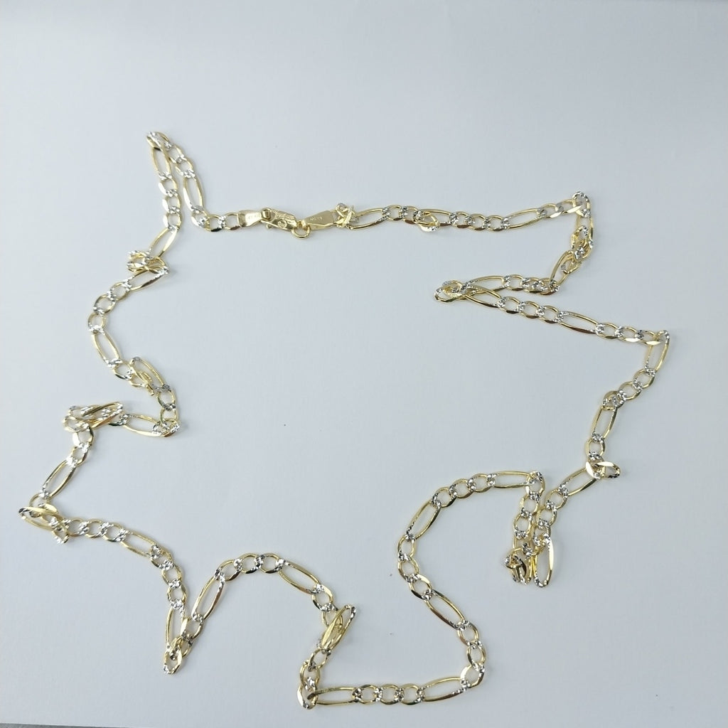 CADENAS CARTIER 3*1 DIAMANTADA ORO 14K 8.5 (NUEVO)
