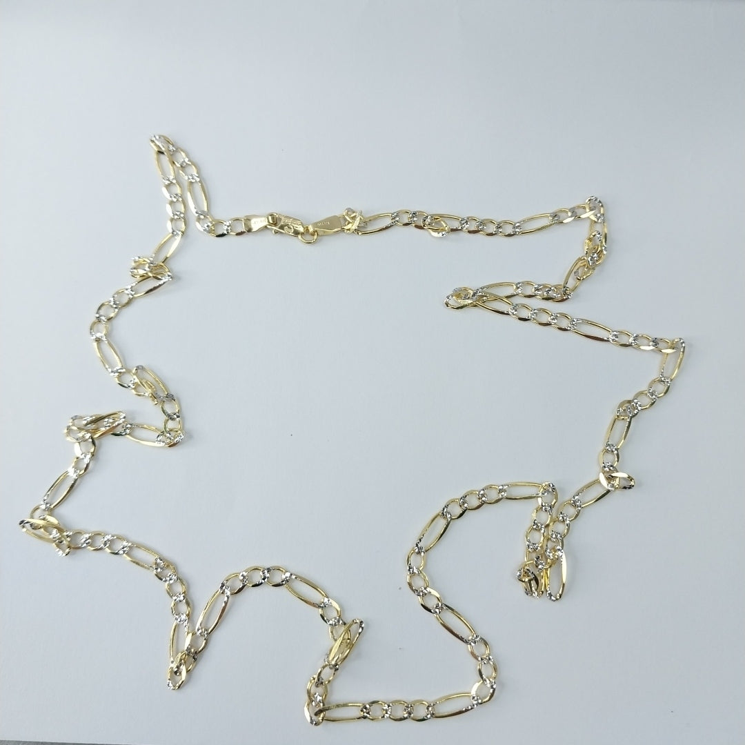 CADENAS CARTIER 3*1 DIAMANTADA ORO 14K 8.5 (NUEVO)