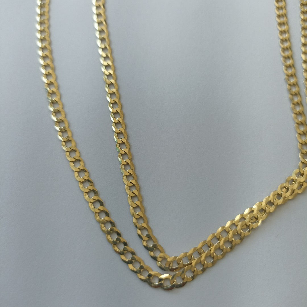 CADENAS BARBADA AMARILLA ORO 14K 8 (NUEVO)