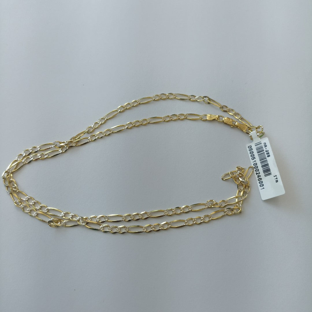 CADENAS CARTIER 3*1 DIAMANTADA ORO 14K 7.8 (NUEVO)