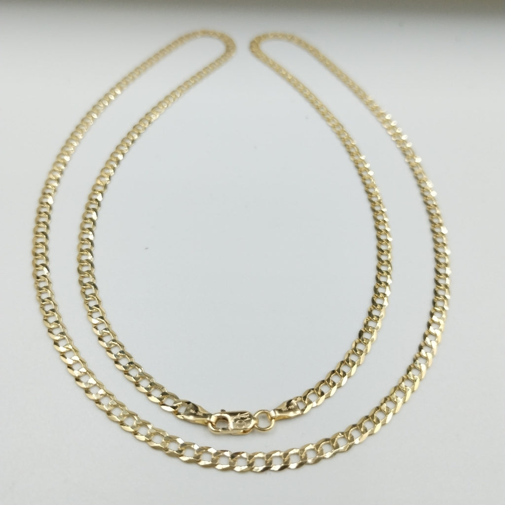 CADENAS BARBADA AMARILLA ORO 14K 7.1 (NUEVO)