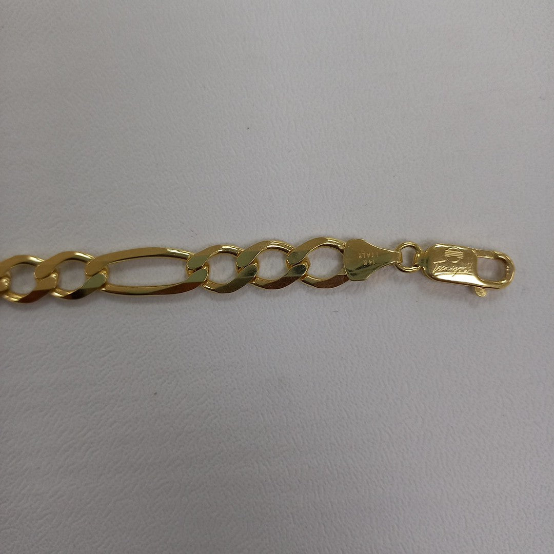 PULSERAS CABALLERO CARTIER 3*1 AMARILLA ORO 14K 12.4 (NUEVO)