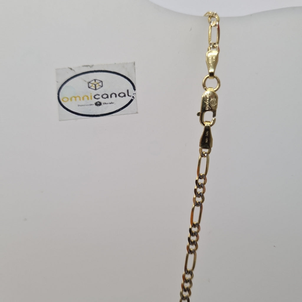 CADENAS CARTIER 3*1 DIAMANTADA ORO 14K 5.5 (NUEVO)