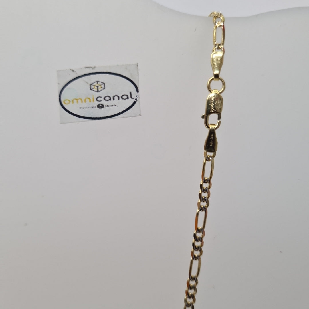 CADENAS CARTIER 3*1 DIAMANTADA ORO 14K 5.5 (NUEVO)