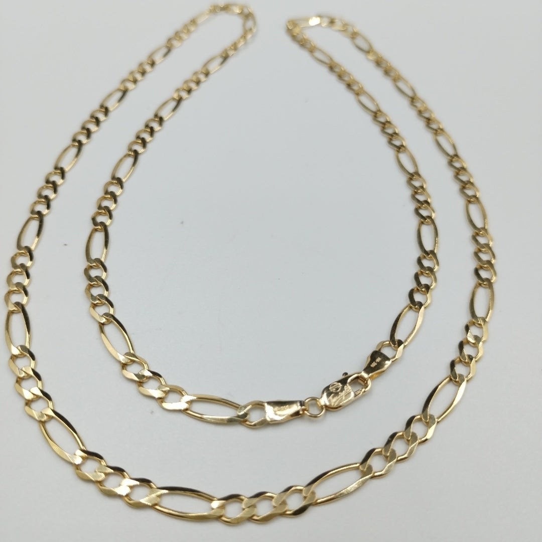 CADENAS CARTIER 3 1 AMARILLA ORO 14K 13.4 (NUEVO)