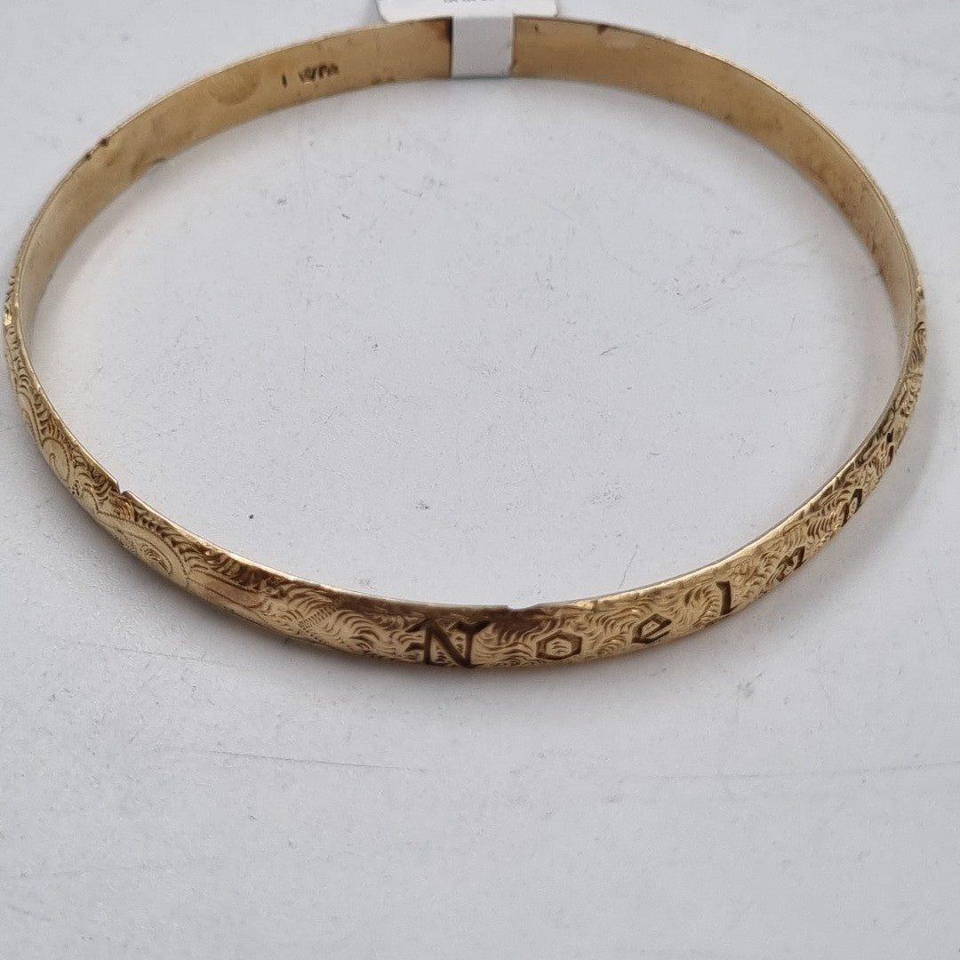 PULSERA RIGIDA ORO 14 K 19,10 GRMS (SEMINUEVO)