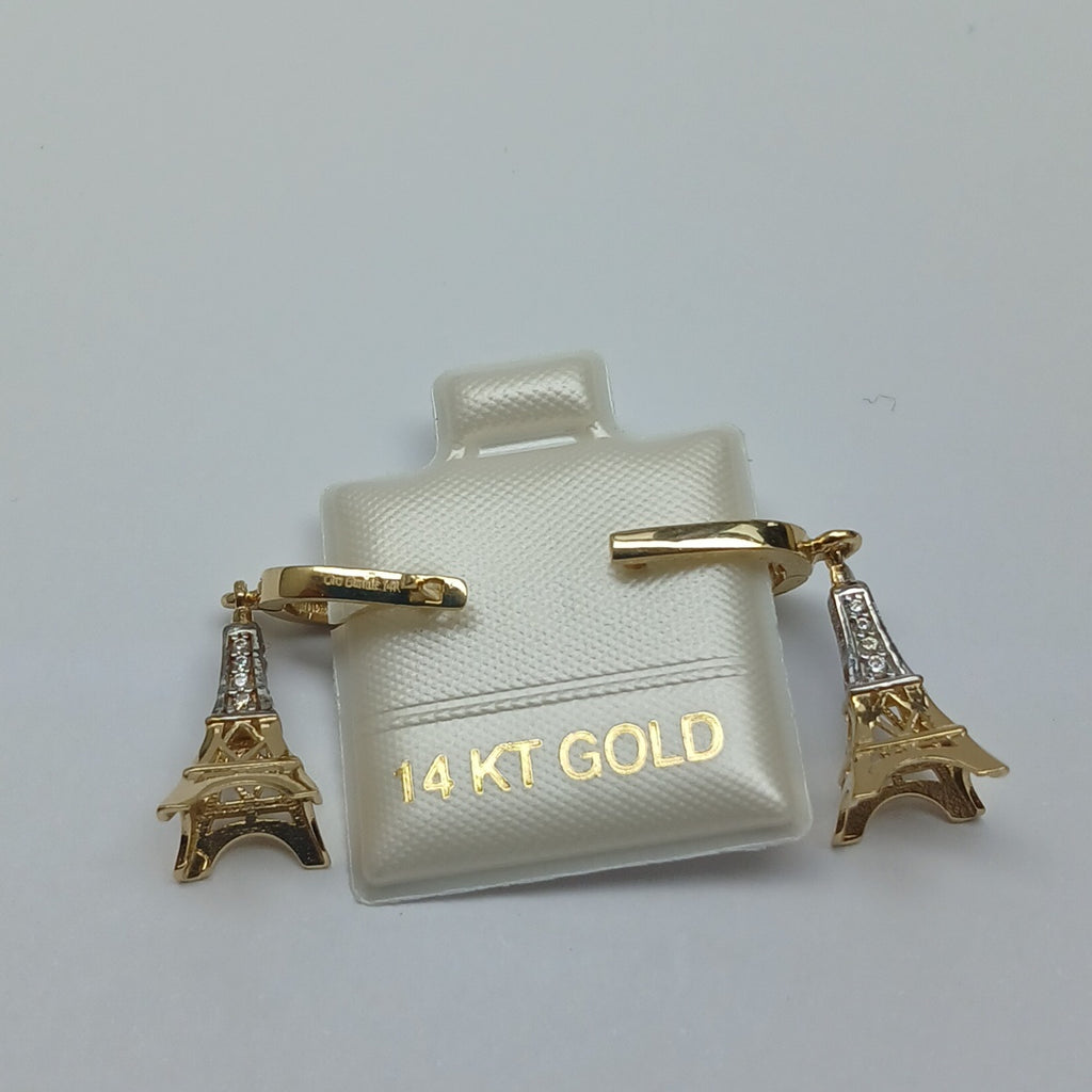 BROQUELES ORO 14K 3.4 (NUEVO)