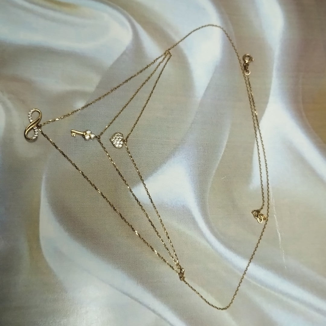 GARGANTILLA. ORO. 14 K 3.4 GRMS (SEMINUEVO)