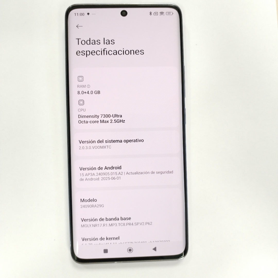 CELULAR XIAOMI REDMI NOTE 14 PRO 5G 24090RA29G (2025) 256 GB 8 GB RAM (SEMINUEVO)