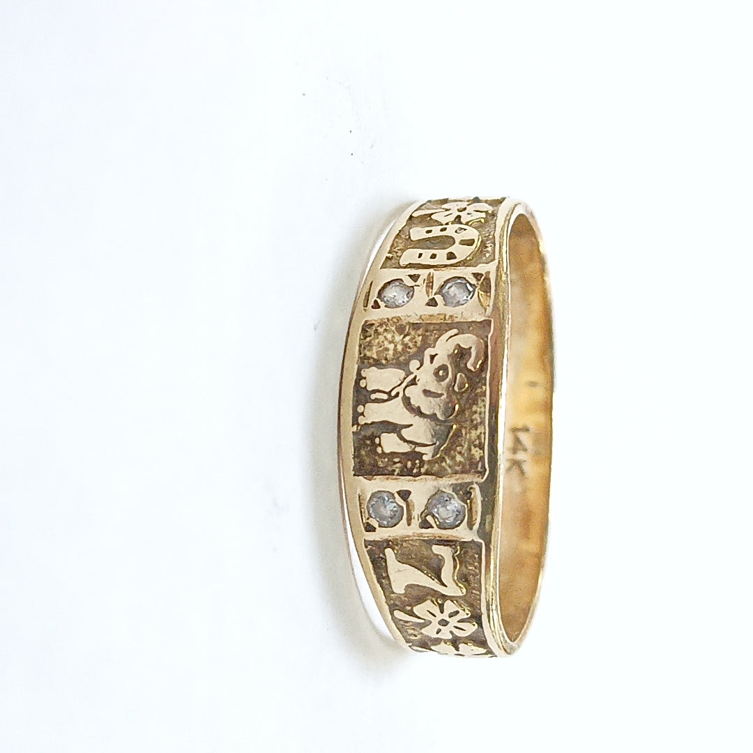 ARGOLLA DE LA SUERTE ORO 14 K 2,90 GRMS (SEMINUEVO)
