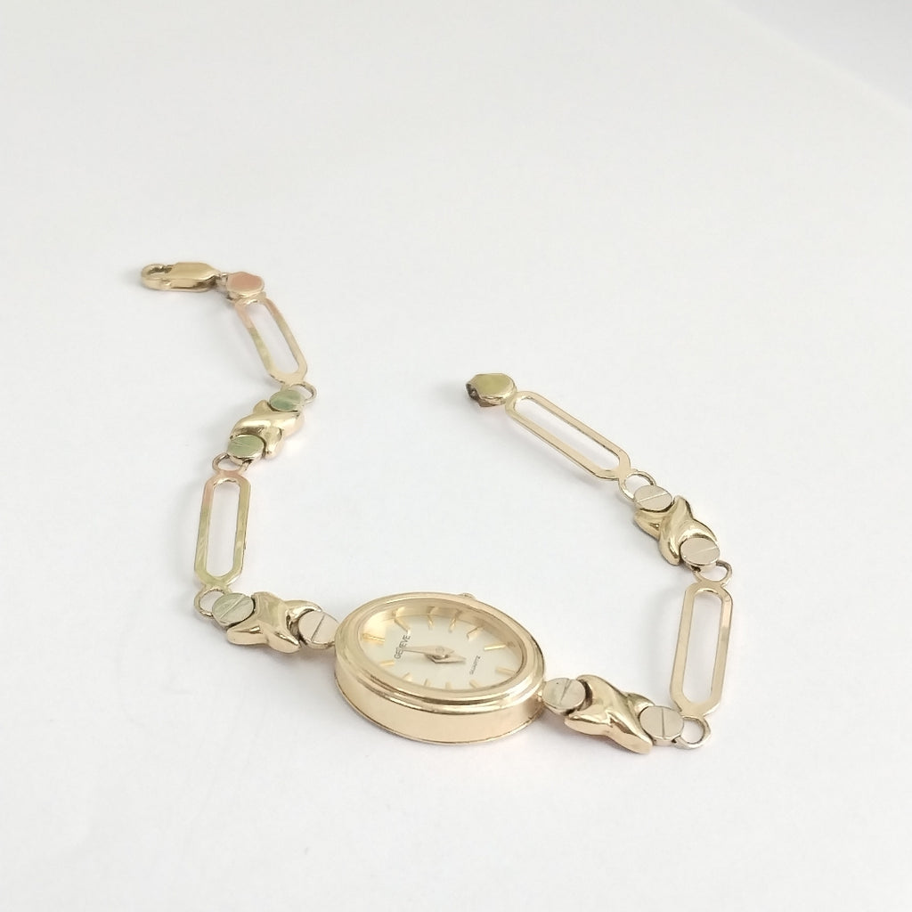 RELOJ CAJA Y PULSO ORO ORO 14 K 9,80 GRMS (SEMINUEVO)