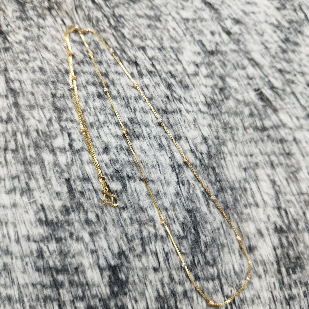 CADENA. ORO. 14 K 2.9 GRMS (SEMINUEVO)