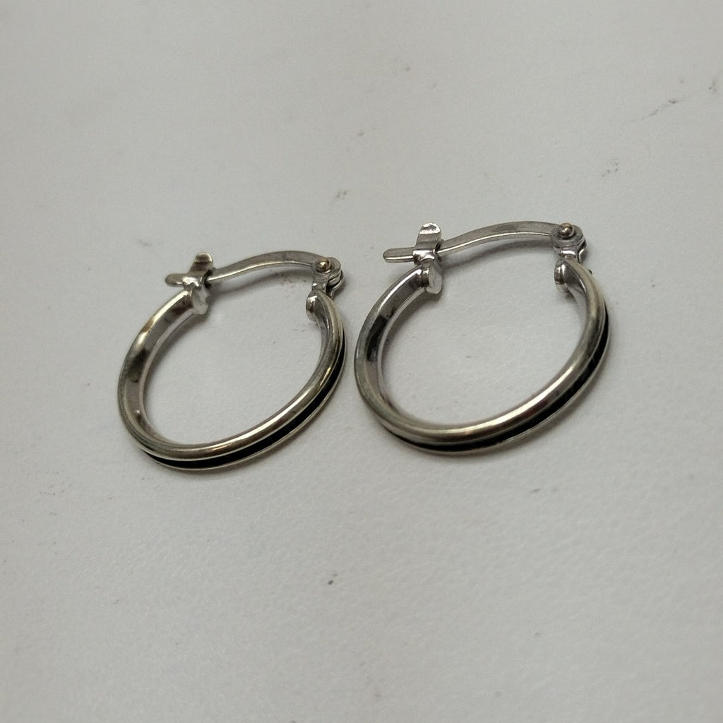 ARRACADAS PAR. ORO BLANCO. 10 K 1.5 GRMS (SEMINUEVO)