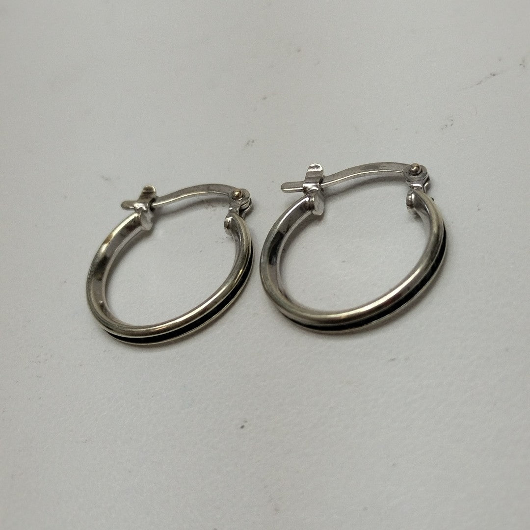 ARRACADAS PAR. ORO BLANCO. 10 K 1.5 GRMS (SEMINUEVO)