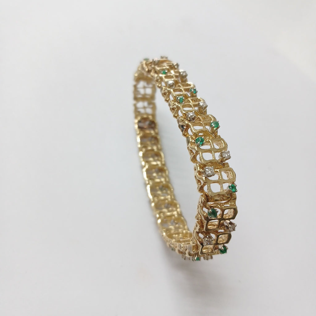 PULSERA, PULSERA RIGIDA. ORO. 14 K 27.2 GRMS (SEMINUEVO)