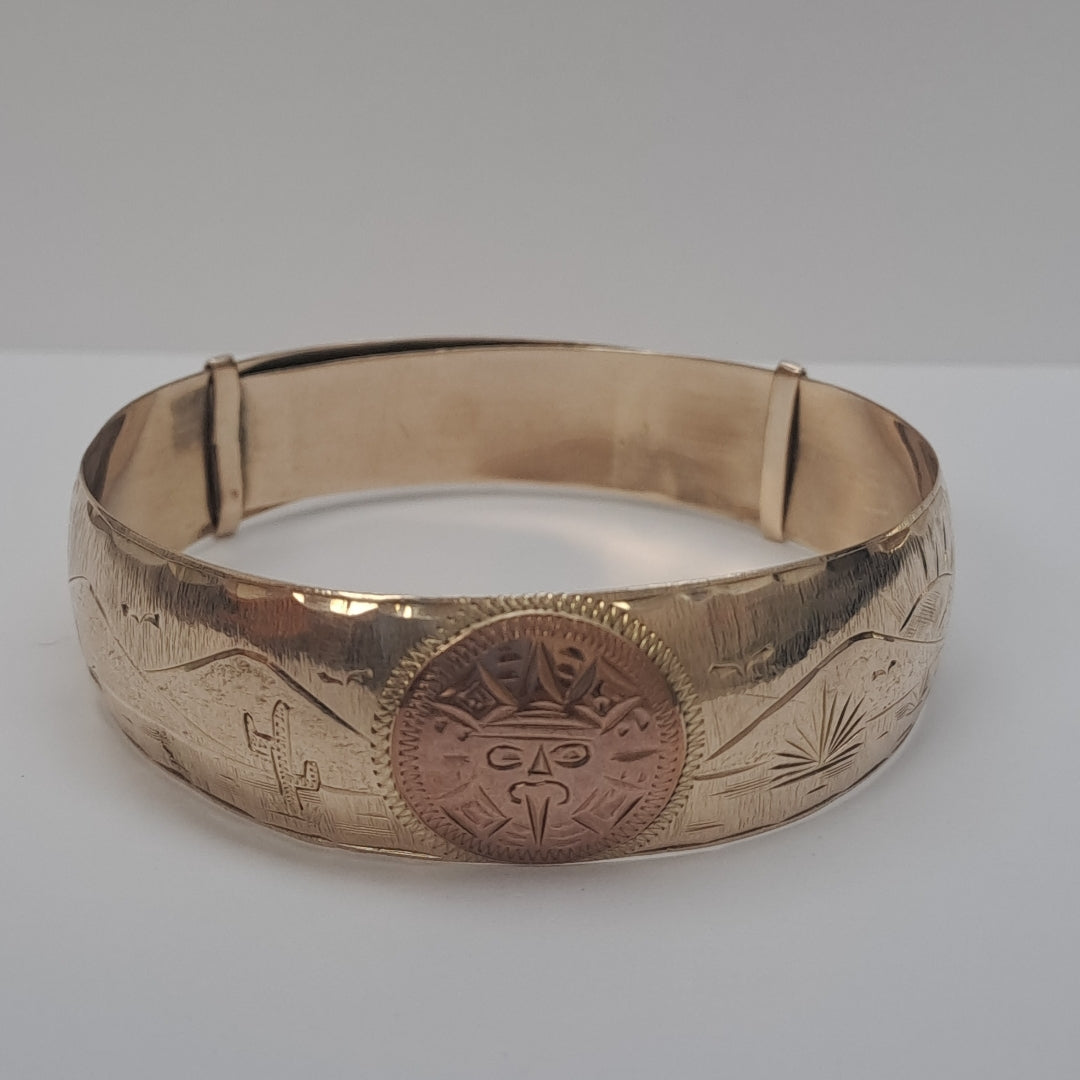 PULSERA RIGIDA. ORO. 10 K 12.8 GRMS (SEMINUEVO)