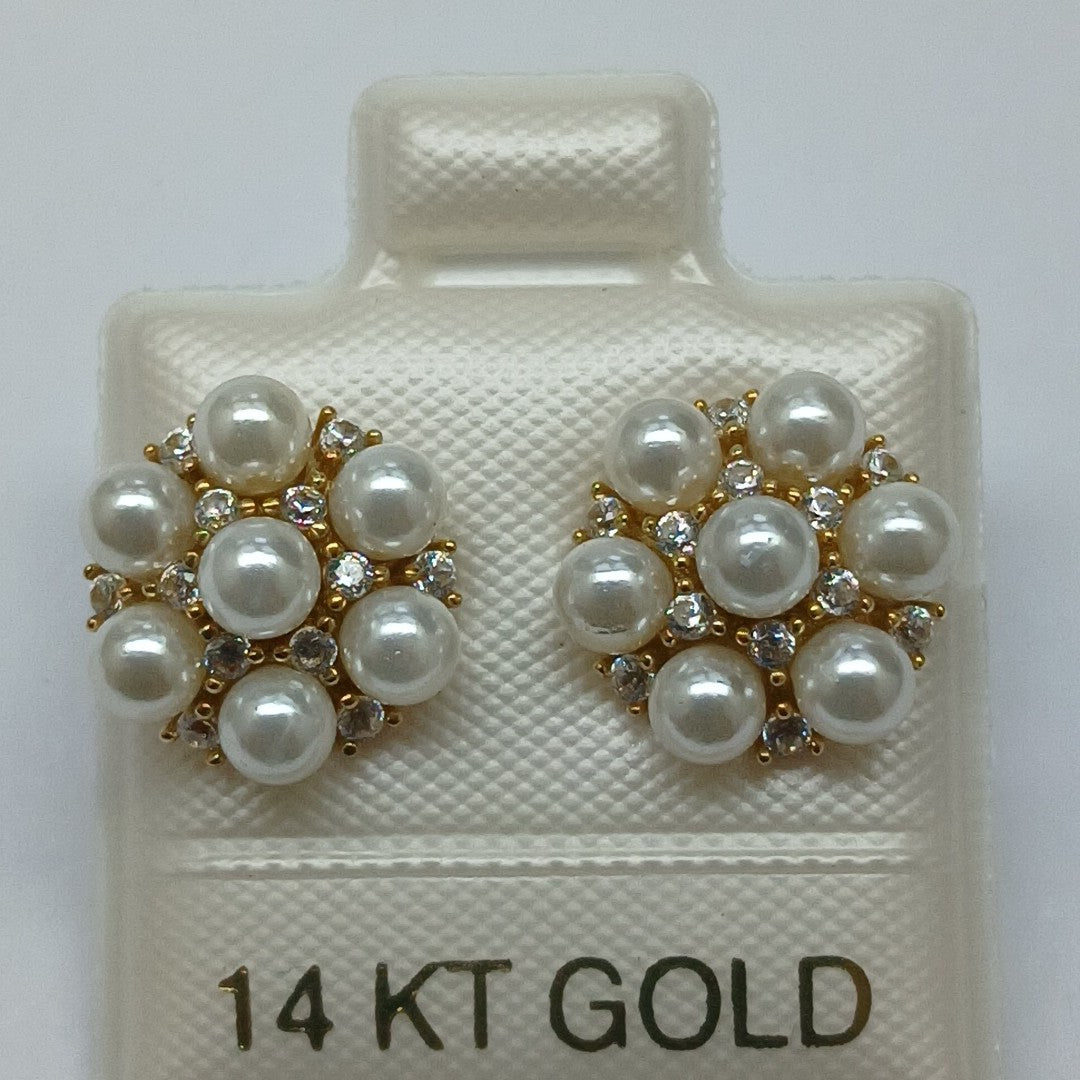 BROQUELES ORO 14K 2.6 (NUEVO)