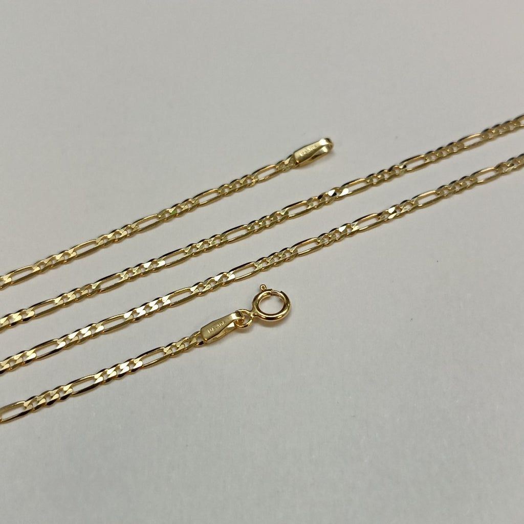 CADENAS CARTIER 3*1 AMARILLA ORO 14K 3.3 (NUEVO)