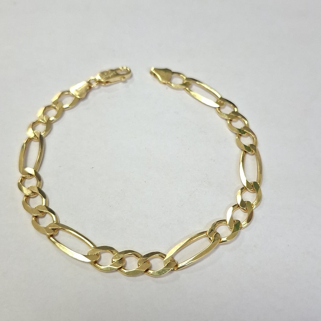 PULSERAS CABALLERO CARTIER 3*1 AMARILLA ORO 14K 12.2 (NUEVO)