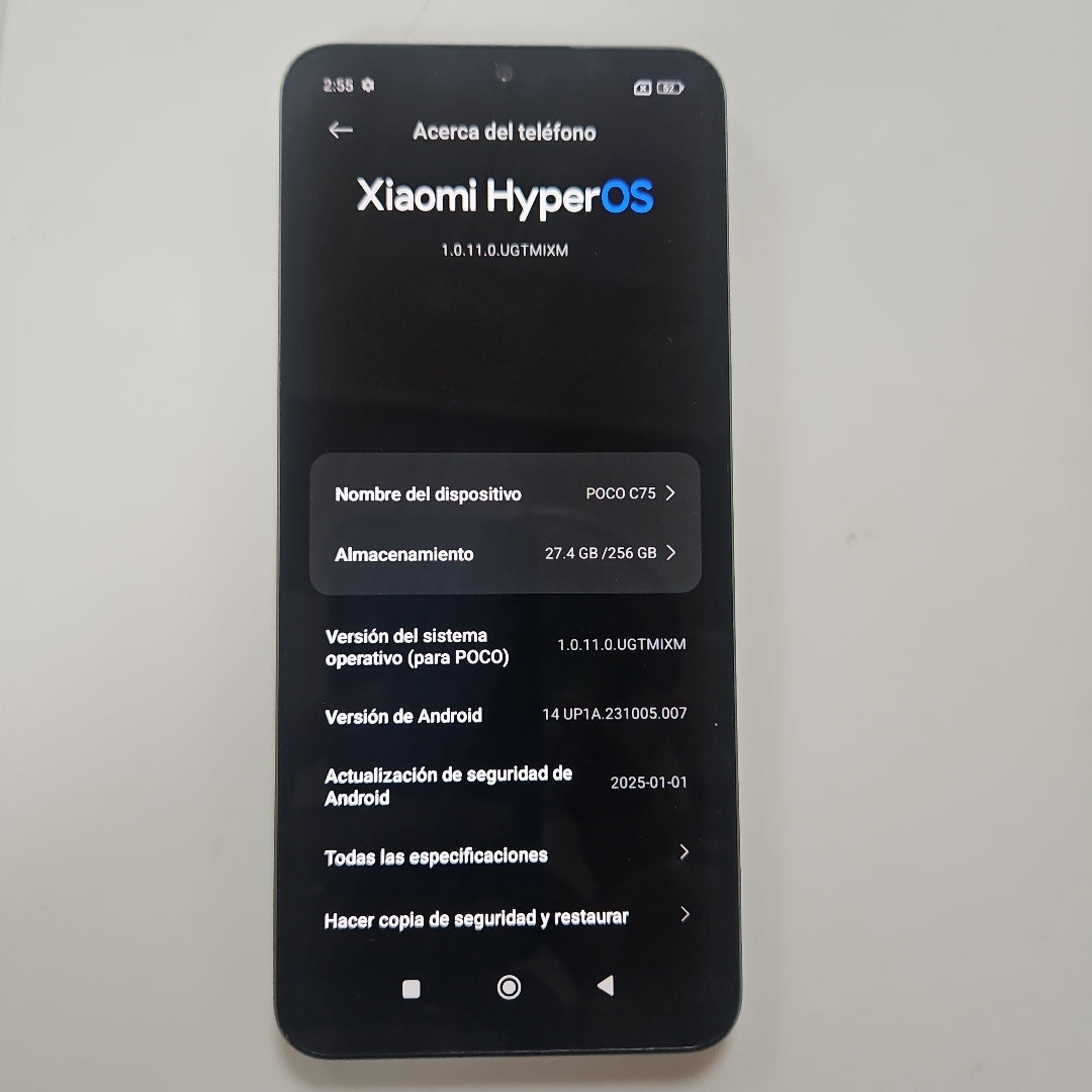 CELULAR XIAOMI POCO C75 2410FPCC5G (2024) 256 GB 8 GB RAM (SEMINUEVO)