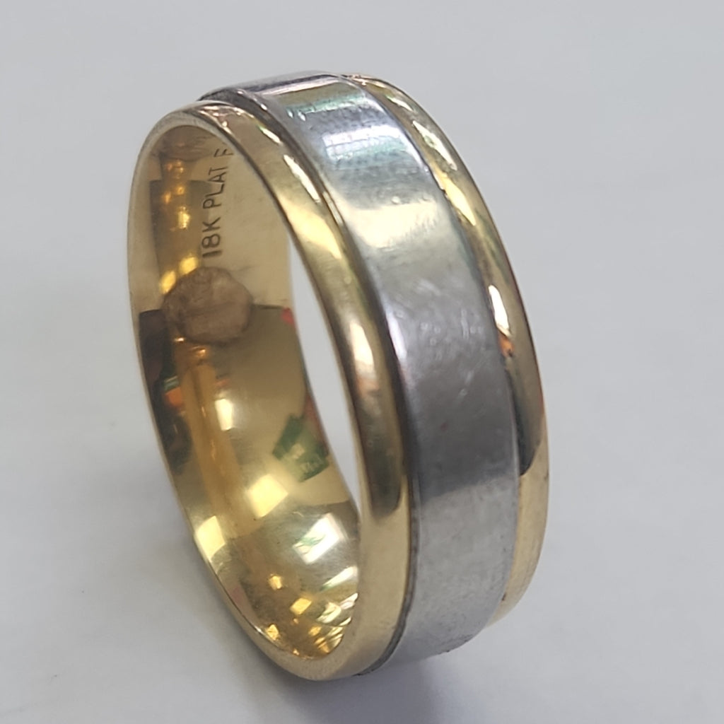 ARGOLLA ORO,ORO BLANCO,ORO COMBINADO 18 K 13,40 GRMS (SEMINUEVO)
