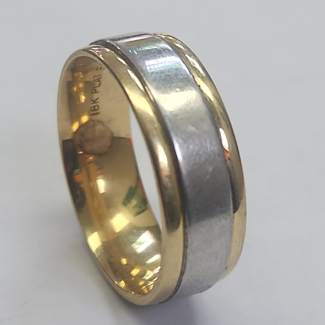 ARGOLLA ORO,ORO BLANCO,ORO COMBINADO 18 K 13,40 GRMS (SEMINUEVO)
